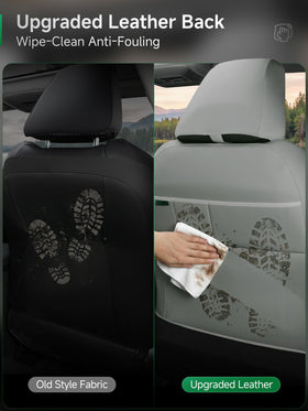GIANT PANDA wipe-clean faux leather demo showing easy spill maintenance