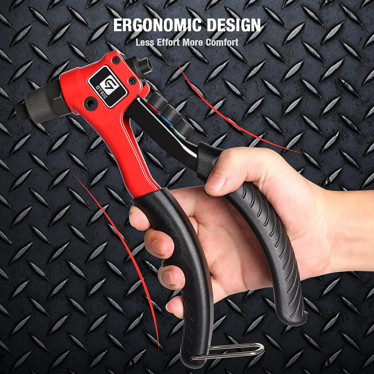 GIANTISAN interchangeable heads on handle for quick, tool-free swaps