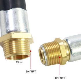 GIAYOGO copper NPT fittings detail demonstrating secure leak-resistant threaded connection
