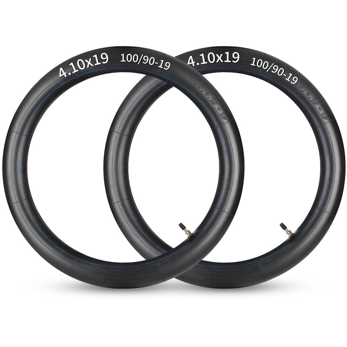 GICOOL front view of two inner tubes showing packaging and durable build benefits