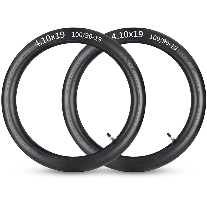 GICOOL front view of two inner tubes showing packaging and durable build benefits