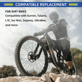 GICOOL tube installed on a 19-inch dirt bike wheel demonstrating fit