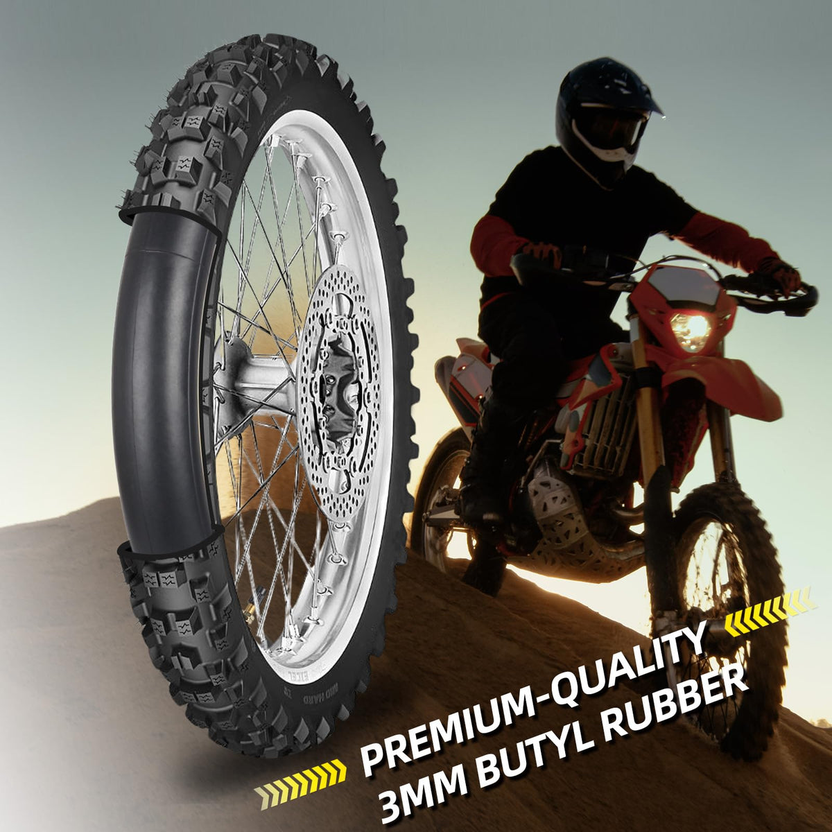 GICOOL inner tube installed on tire demonstrating easy fit and reliable seal