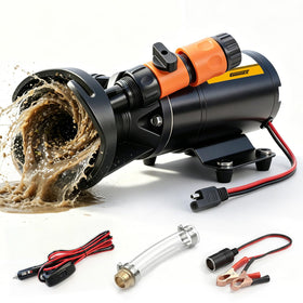 Gidrox front view pump showing compact housing and inlet outlet for easy installation