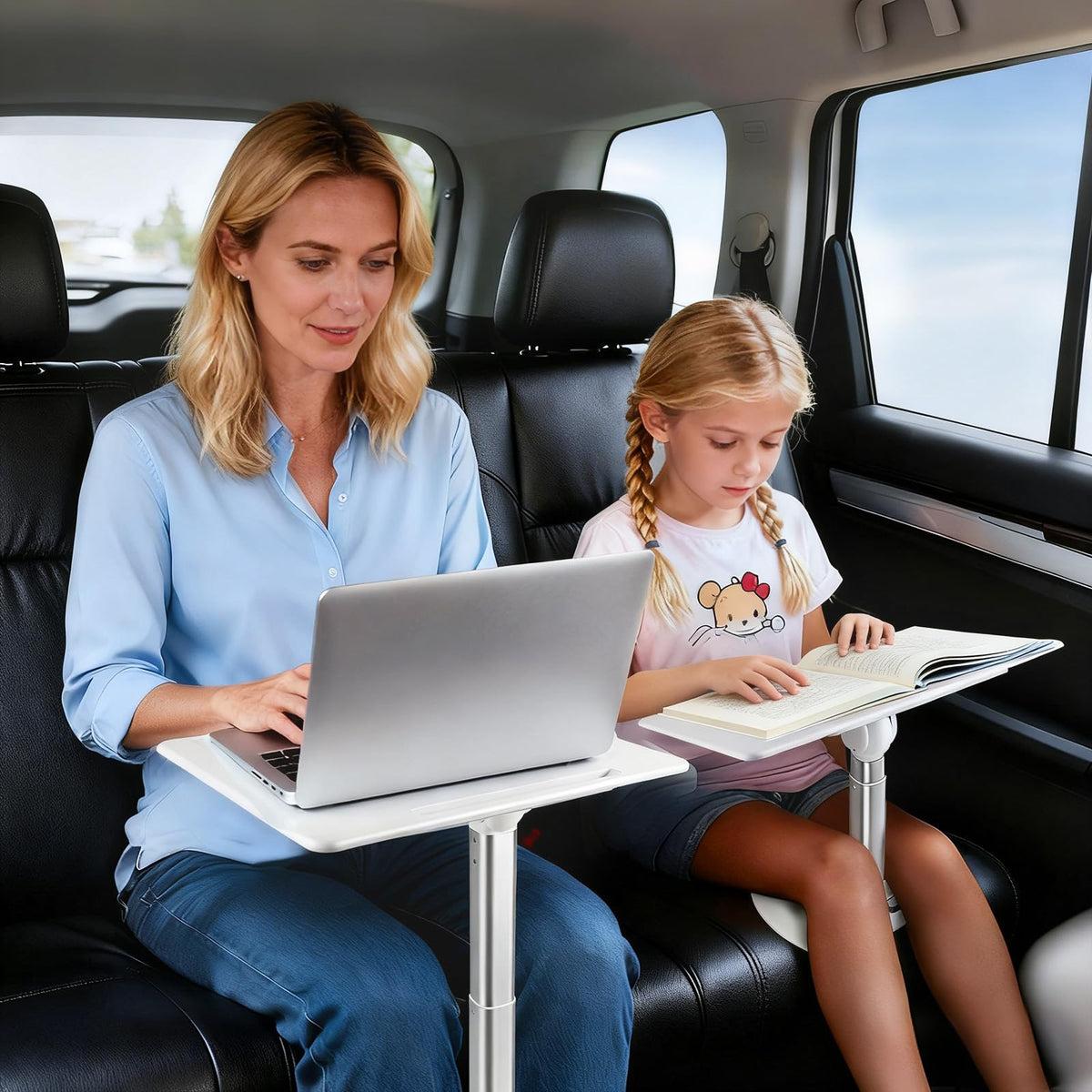 GiftmiyHime front view on passenger seat showing secure setup and convenience
