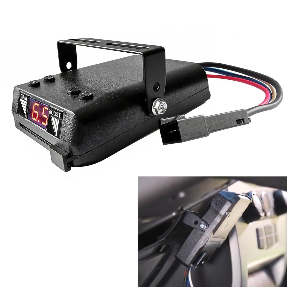 Gihdfer front panel LED display showing clear status for safer braking