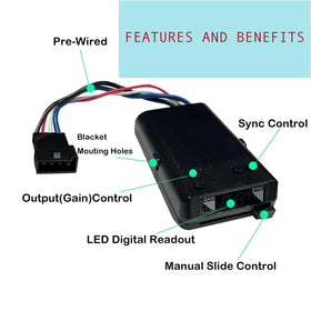 Gihdfer controller installed under dash demonstrating tidy vehicle integration