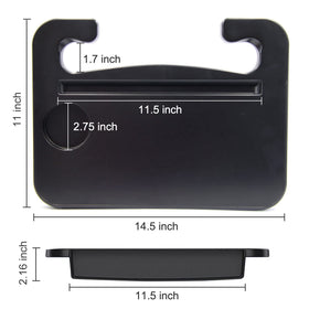 gihunk tray next to soda can and ruler, illustrates tray dimensions and scale