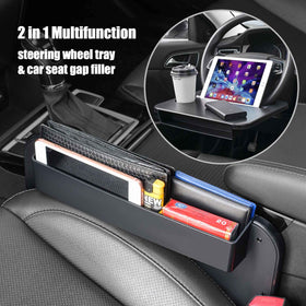 gihunk tray holding tablet and notebook, creates ergonomic mobile work surface