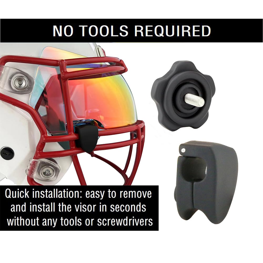 GIKYTEC visor held by hand showing compact size and easy installation benefit