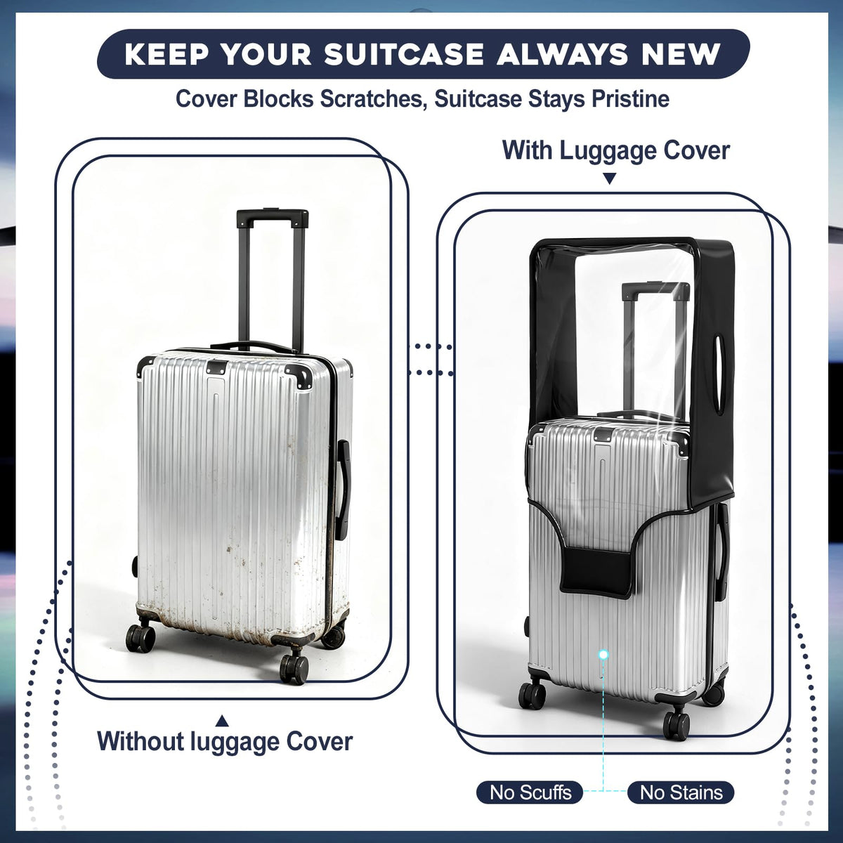 gilprop lifestyle image at airport carousel showing visible luggage and protection