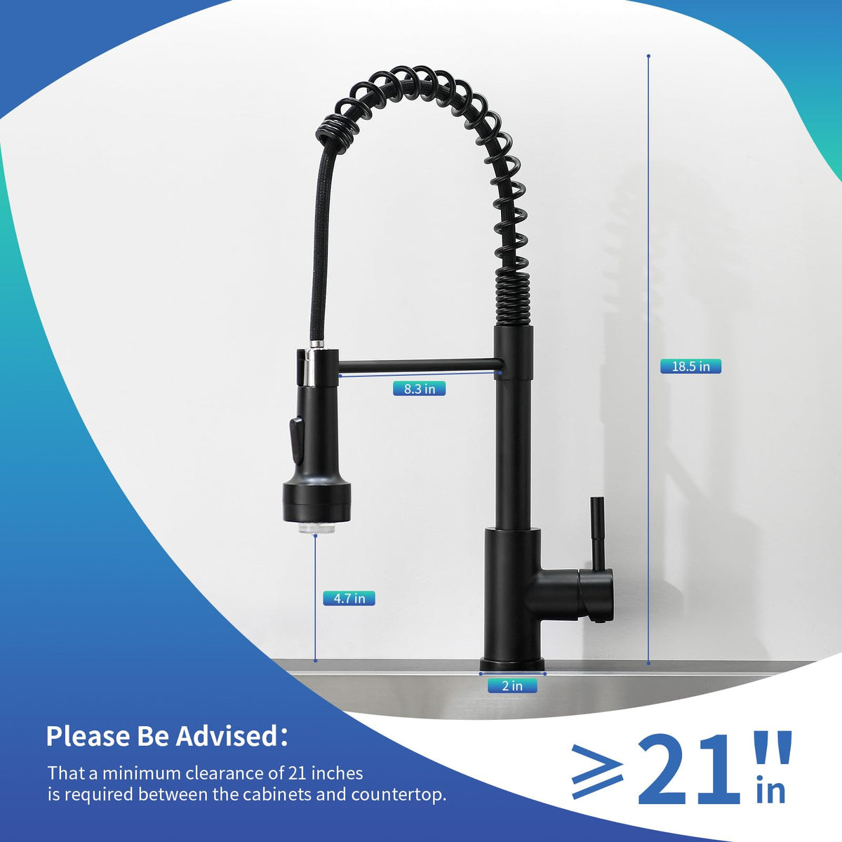 GIMILI spout close-up revealing stainless-steel texture and corrosion-resistant construction