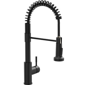 GIMILI faucet front view showing sleek matte black finish and modern profile for style