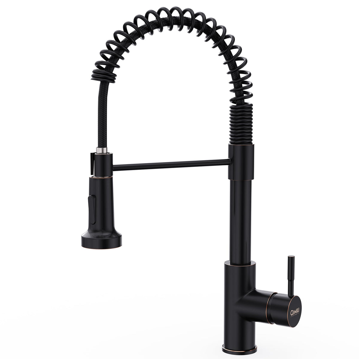 GIMILI faucet front view showing oil rubbed bronze finish and elegant design benefit: visual warmth