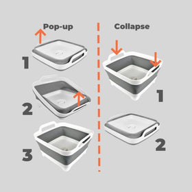 GIMWA basin holding baby bottles to simplify cleaning and soaking