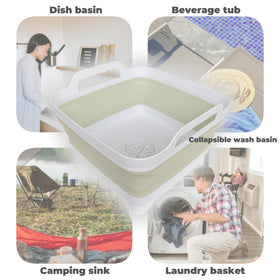 GIMWA basin installed in an RV sink for portable washing convenience