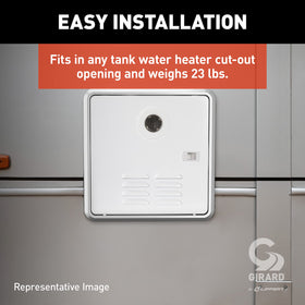 GIRARD internal burner and components close-up highlighting efficient, reliable operation