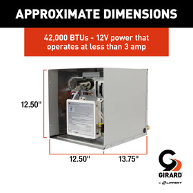 GIRARD closeup of digital display showing temperature and diagnostics for precise control
