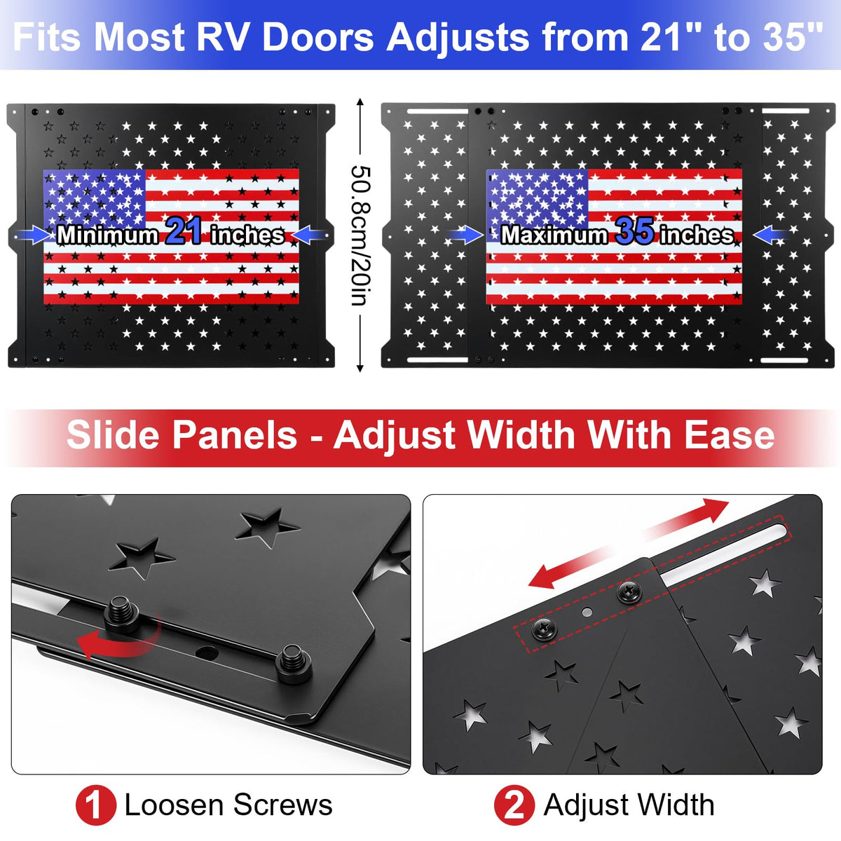 Gisafai closeup of printed USA flag adds style and outdoor durability