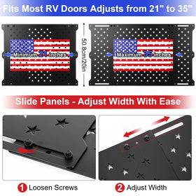 Gisafai closeup of printed USA flag adds style and outdoor durability