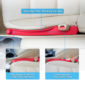 Givifive installed beside seat belt buckle preventing items from falling