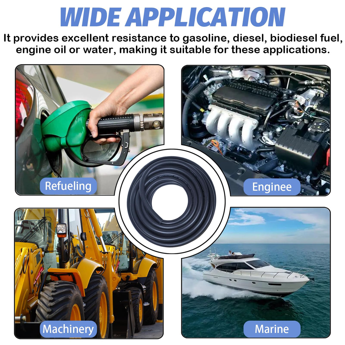 GIWOSK installed on motorcycle fuel line demonstrating secure routing