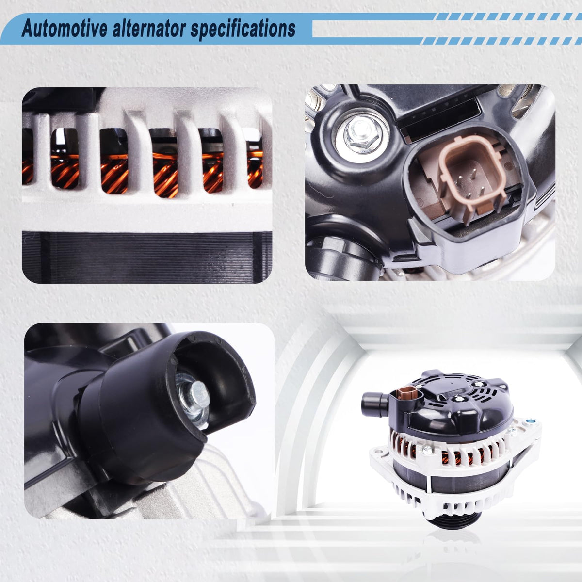 Gjhch alternator mounted in engine bay demonstrating direct-fit replacement benefit