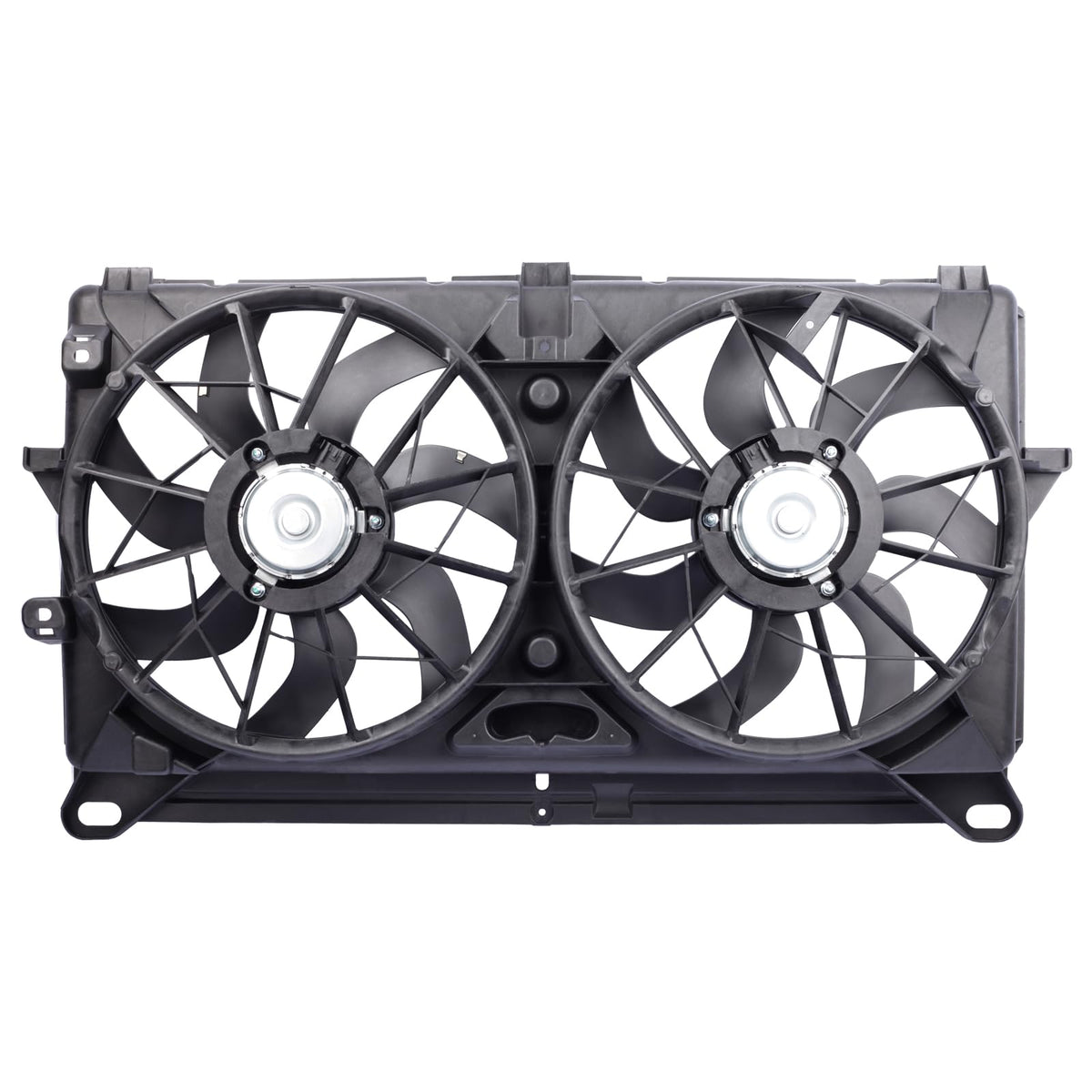 Gjhch front assembly view showing fan and shroud for easy replacement