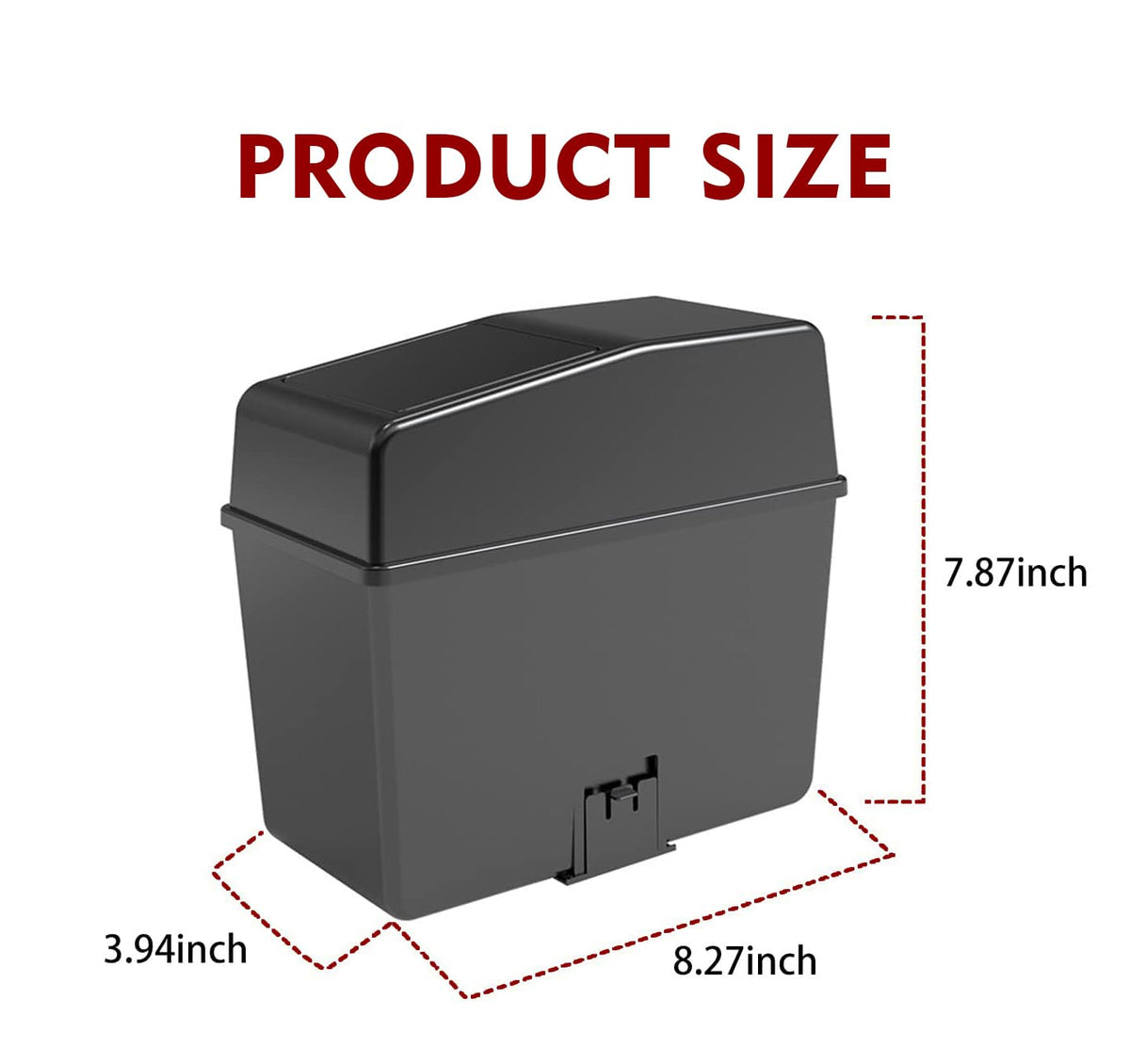 GKmow closed lid detail demonstrating sealed cover that blocks odors
