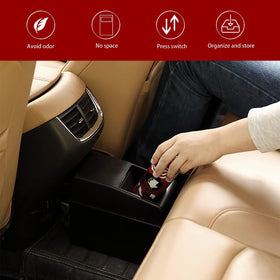 GKmow size shown next to cupholder illustrating compact fit and space saving