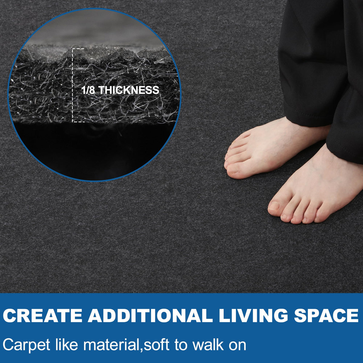 Gkpvt mat rolled for compact storage and easy transport