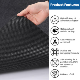 Gkpvt rubber backing texture providing waterproof, anti-slip grip