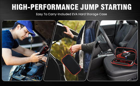 GKUTW connected to car battery illustrating starting power and quick recovery