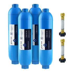 GLACIER FRESH front packaging showing four filters and two protectors improving convenience
