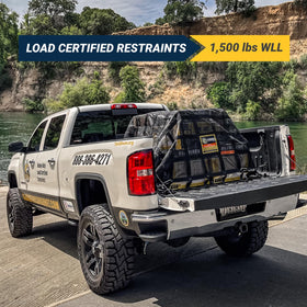 Gladiator Cargo Nets included straps with rubber-coated hooks protecting vehicle finish and grip