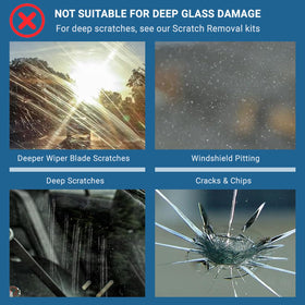Glass Polish before and after windshield comparison restoring clarity