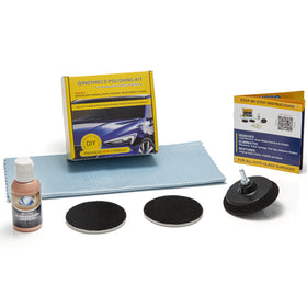 Glass Polish kit front packaging showing contents and benefits