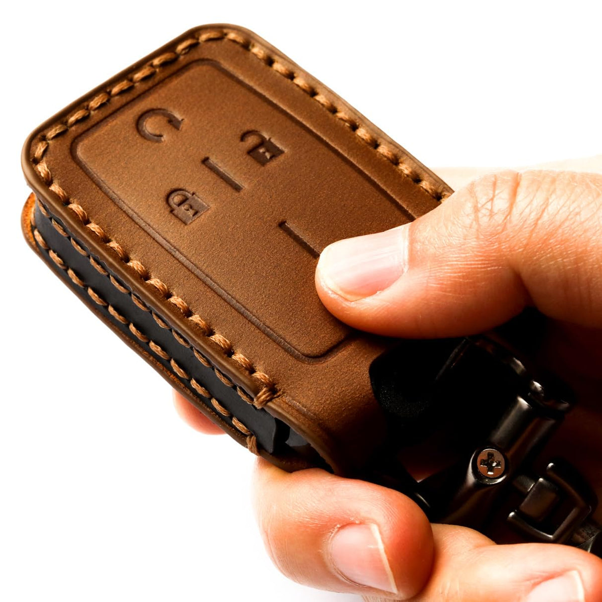 GLECHAZ back view showing precise button cutouts and full access