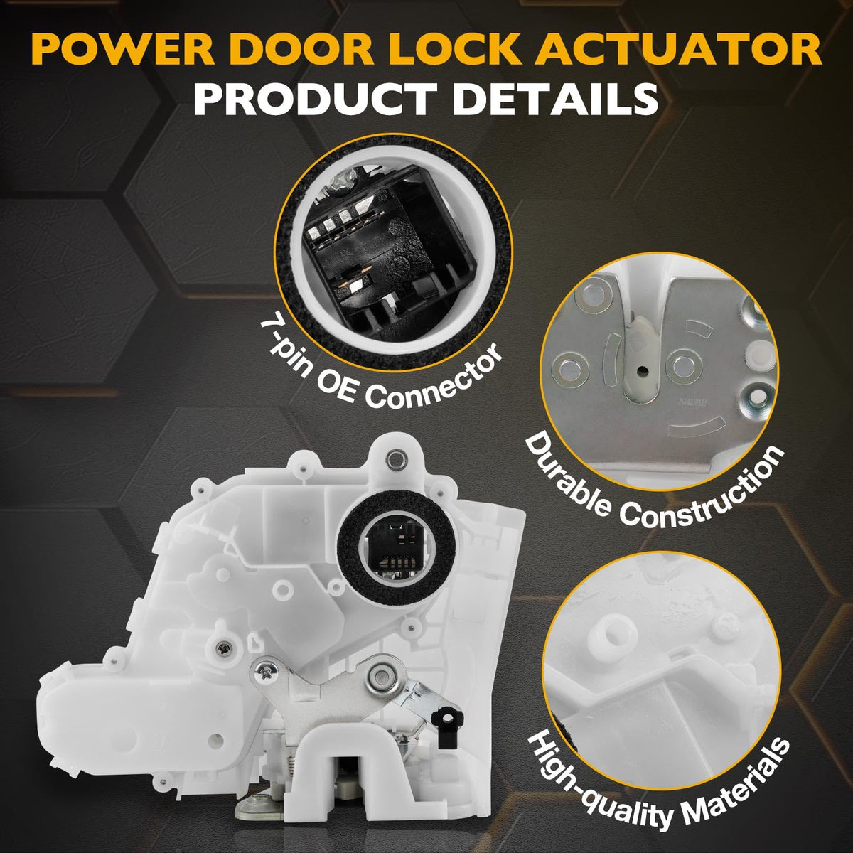 Gledewen actuator mounted in door assembly demonstrating proper fit
