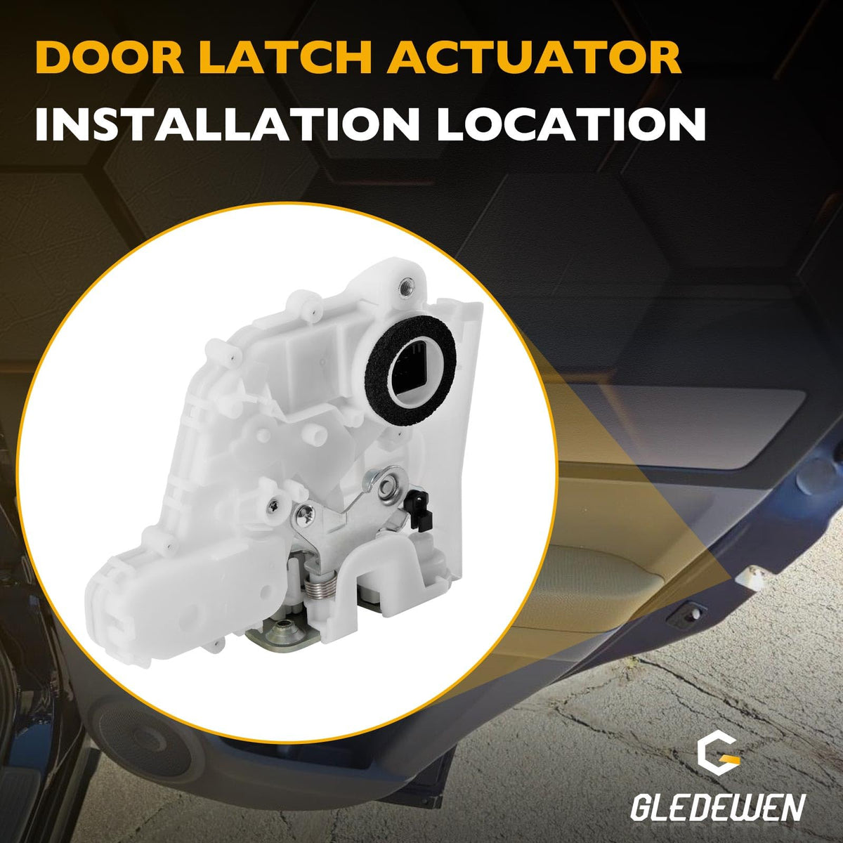 Gledewen actuator side profile with electrical plug for easy swap-in