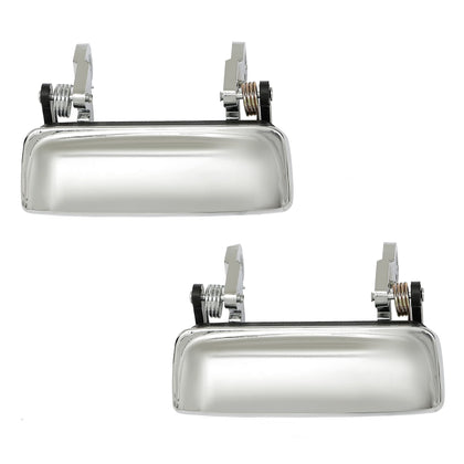 Gledewen chrome front handle front view showing clean OEM-style fit and shiny finish