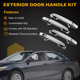 Gledewen rear left handle highlighting exact fit for Camry and renewed appearance benefit