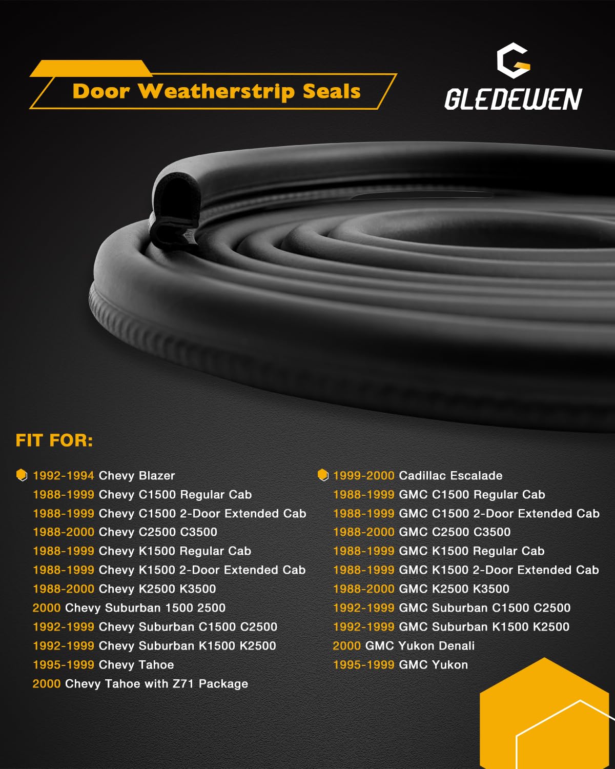 Gledewen U-shaped profile close-up showing secure fit and easy installation benefit