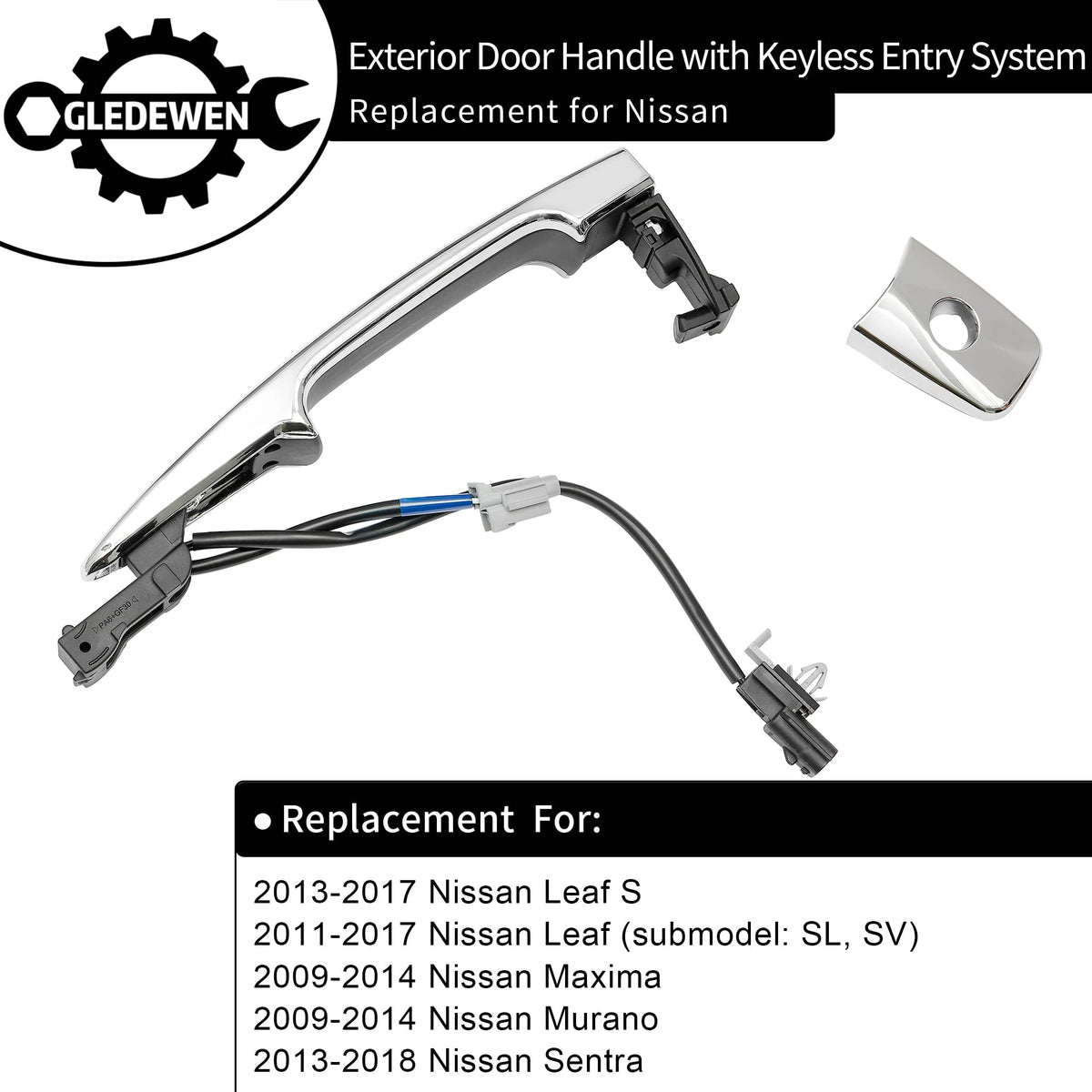 Gledewen door handle RFID sensor closeup showing smart entry compatibility benefit