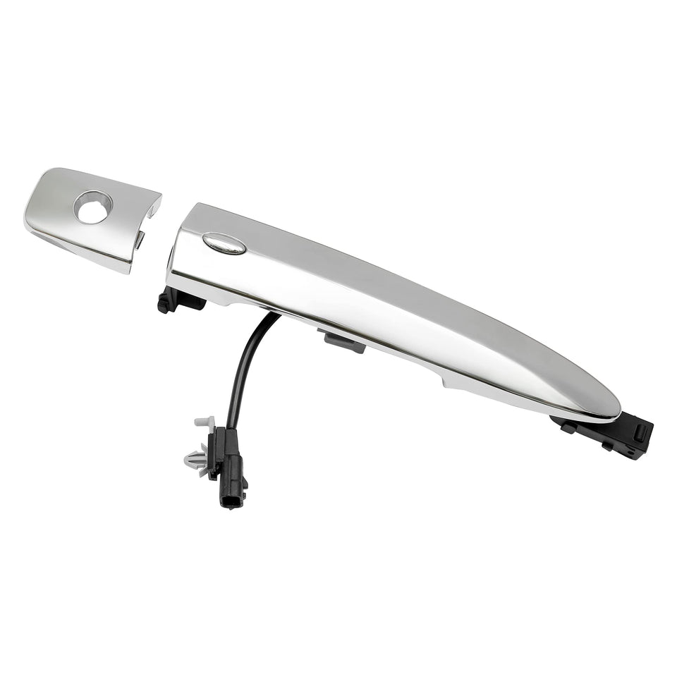 Gledewen chrome driver handle front view showing clean OEM fit and improved curb appeal