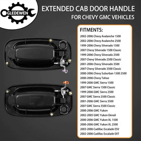 Gledewen front driver handle with keyhole highlighting precise fit and corrosion resistance