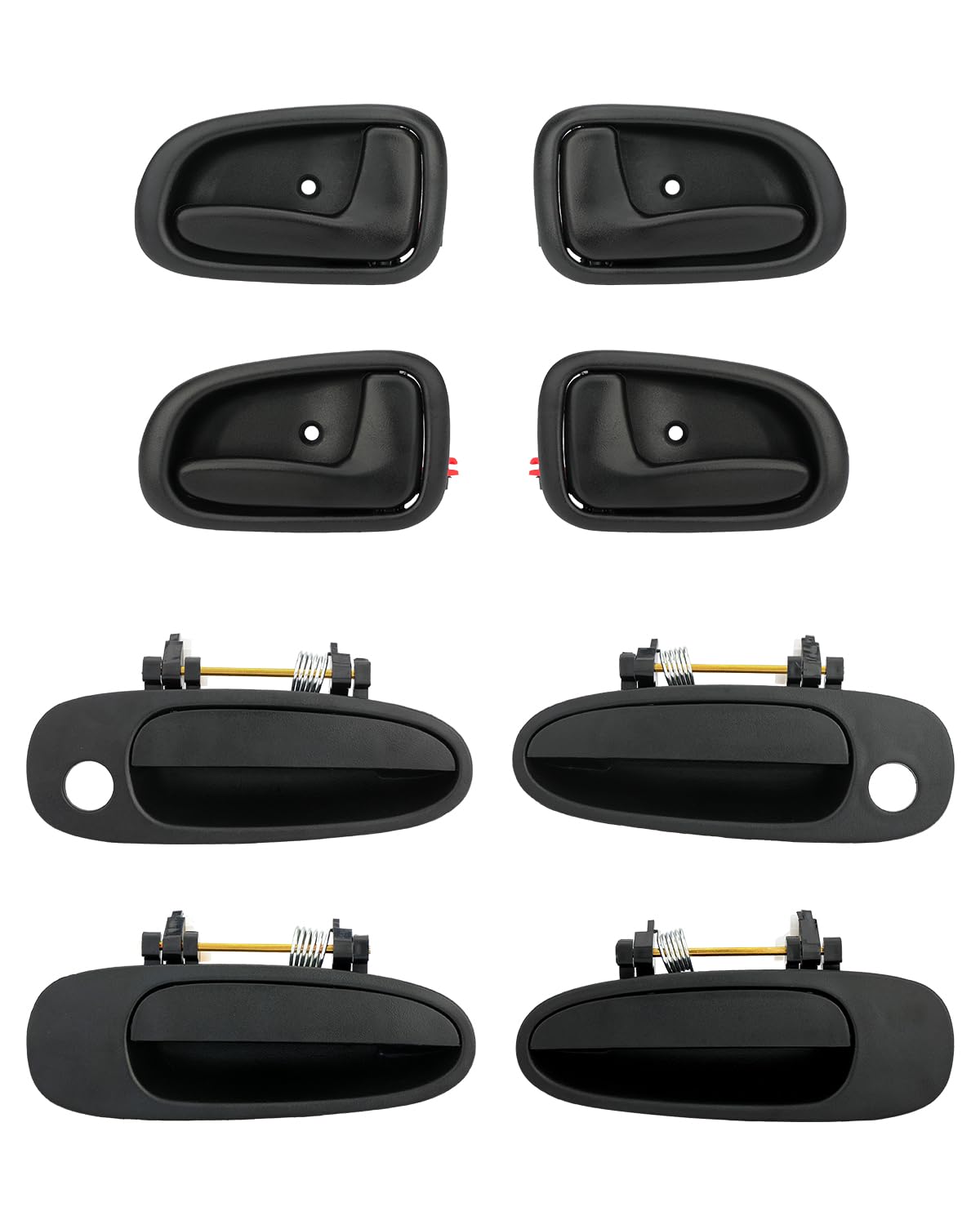 gledewen front exterior handle with keyhole showing secure lock function