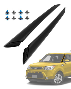 Gledewen left A-pillar molding showing clean fit and OEM appearance