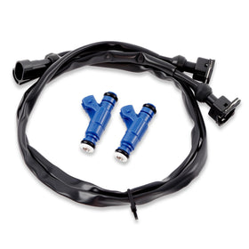 Gledewen front view of fuel injector set showing packaging and two injectors for correct fit