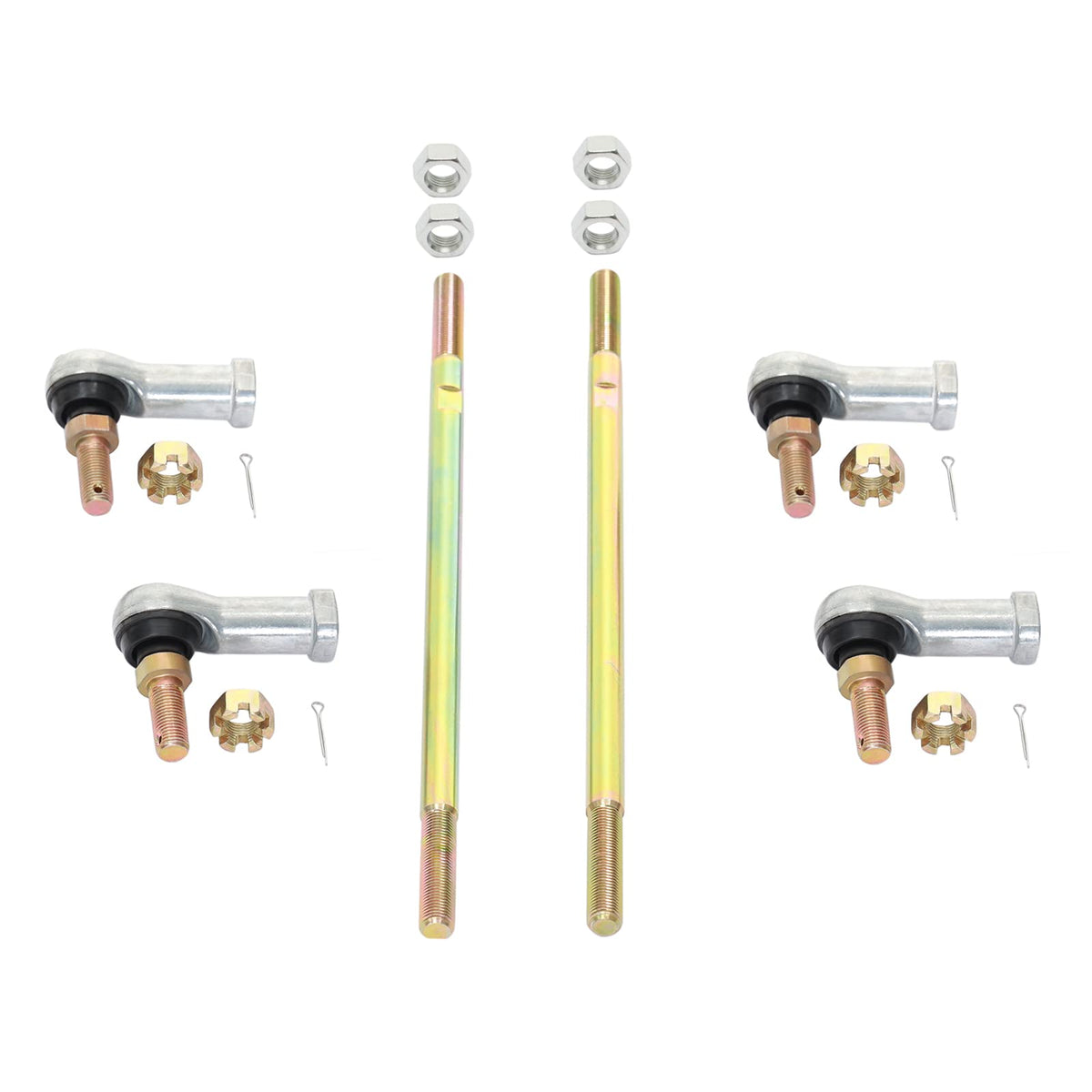 gledewen front packaging showing complete tie rod kit and benefits of direct-fit